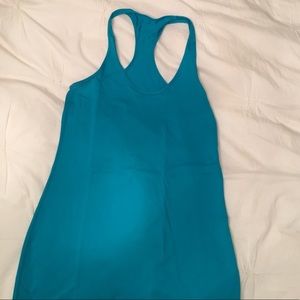 Lululemon turquoise/blue long racer back